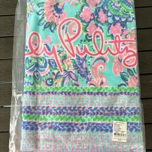 Lilly Pulitzer Blue Horizon Jungle Sunrise Engineer Beach Towel - New